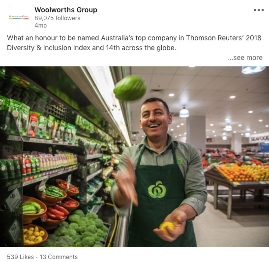 novinky linkedin woolworths group